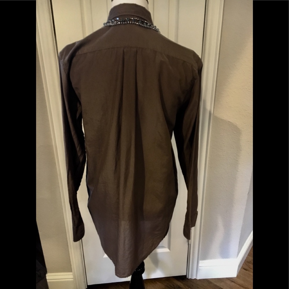 Gap Silk Classic Button-Down Blouse Size Small - image 4